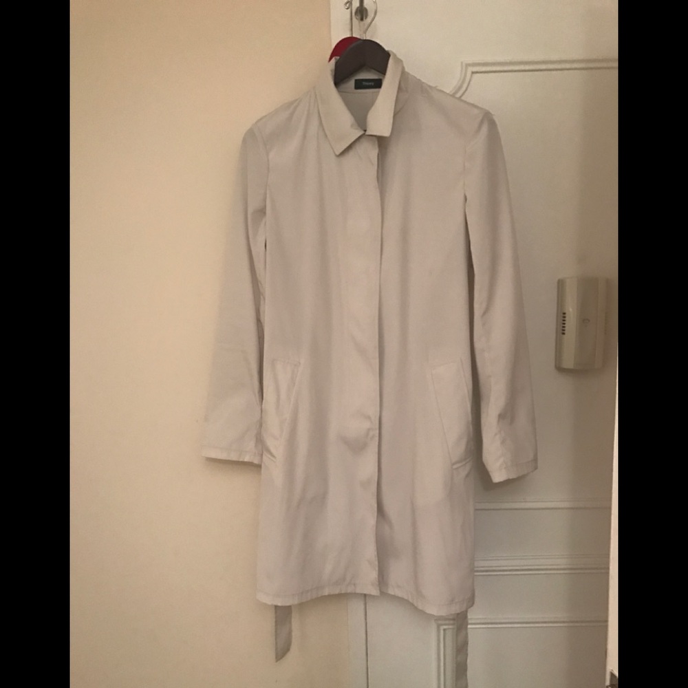 Theory trench coat.